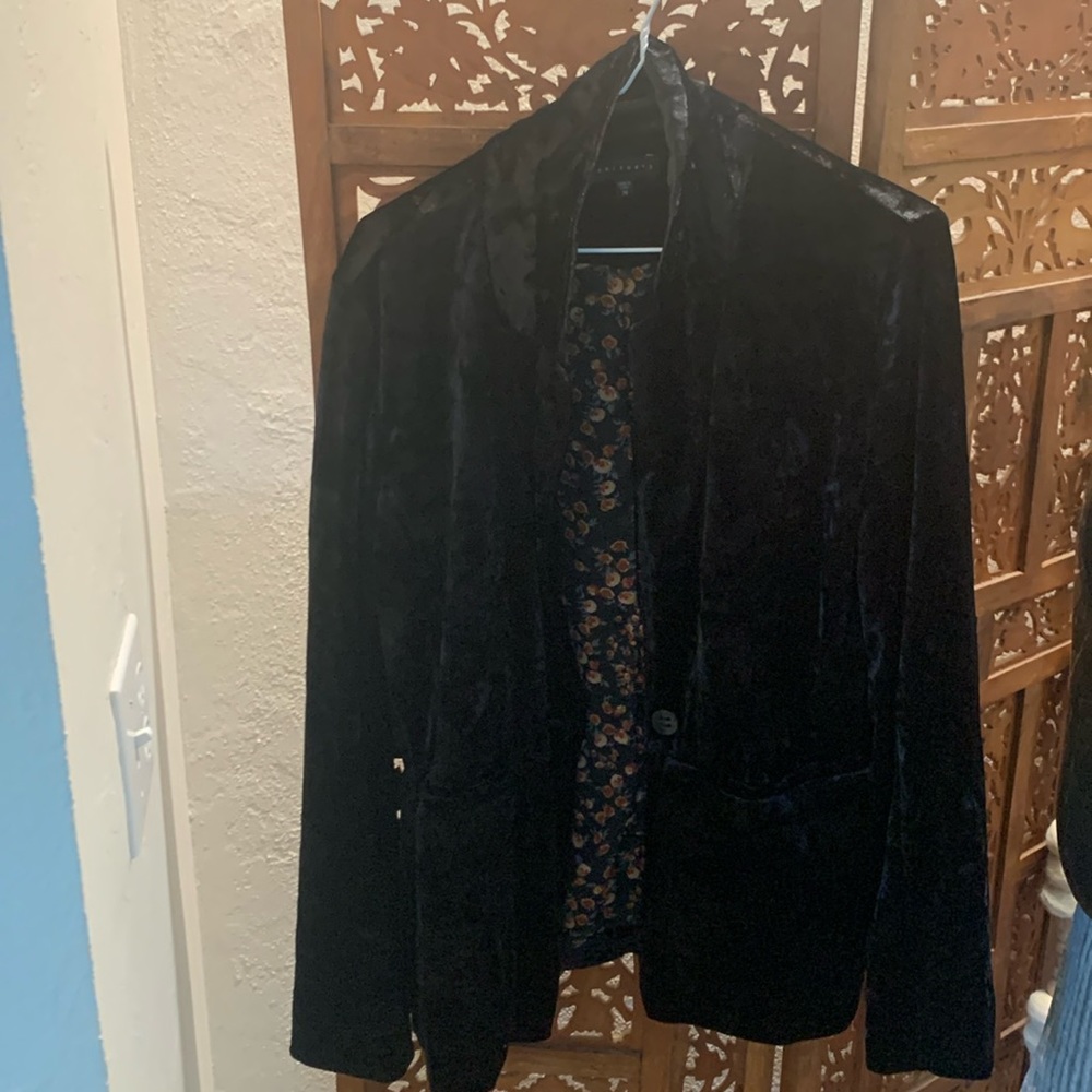 Crushed Velvet black Sanctuary blazer